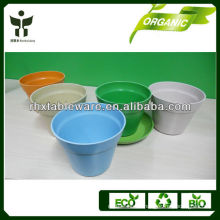 Decorative plant fiber flowerpots